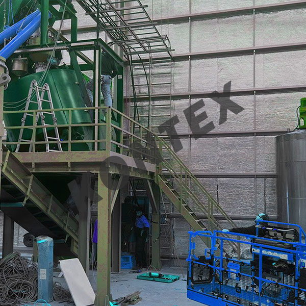 Refractory production line